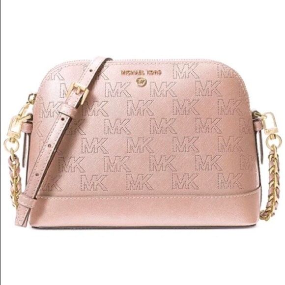 - New 💯 Authentic Michael KorsSignature Jet Set Charm Dome Crossbody - Picture 1 of 12